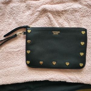 New Victoria's Secret Wristlet Black Gold